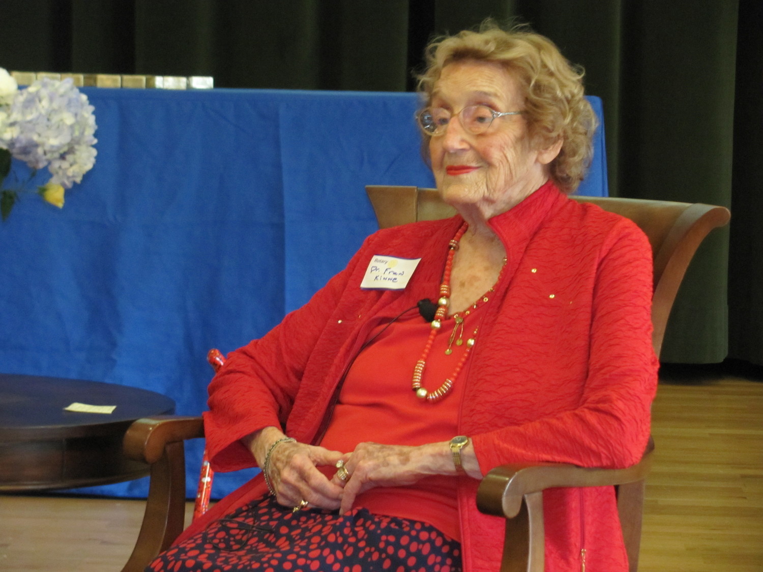 Dr. Frances Kinne received a Lifetime Achievement Award at the event for her pioneering efforts within Rotary and society as a whole.